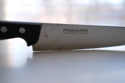 Fiskars Kockkniv med skadad egg